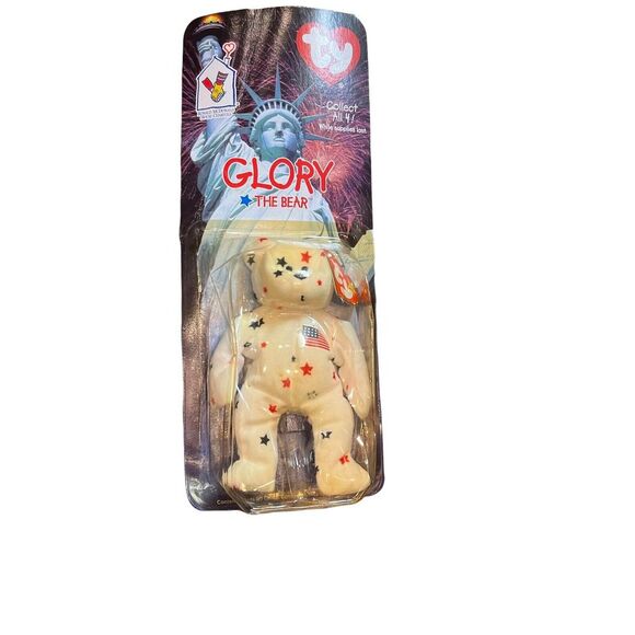 Ty Beanie Babies Glory The Bear Plush Toy Errors Rare - Picture 2 of 6